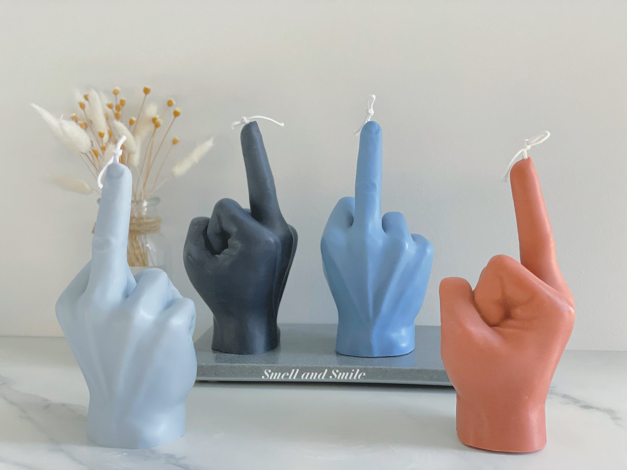 MIDDLE FINGER Candle VEGAN Middle Finger Candle Hand Hand Candle